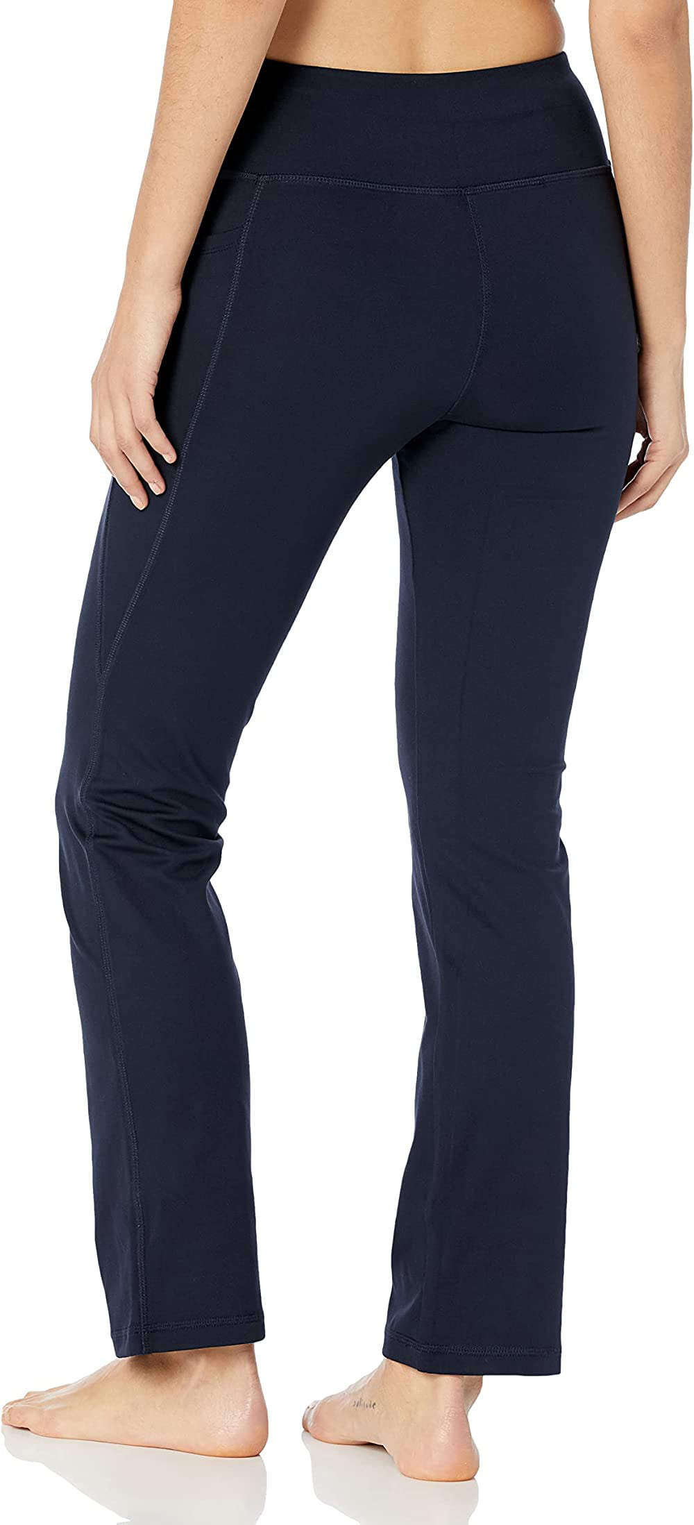 Jockey, Pants & Jumpsuits, Jockey Womens Mid Rise Pull On Straight  Premium Pocket Yoga Pant Black M Nwt