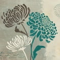 thumbnail image 4 of Gango Home Decor Blooming Chrysanthemum Floral Wall Art; Two Blue 16x16in Hand-Stretched Canvases, 4 of 6