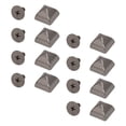 thumbnail image 1 of 10mm Pyramid Rivets, Metal Square Pyramid Rivets and PH Screws, Zinc Alloy Rivets, Set of 20, Compatible with Multiple Materials, Ideal for Leather Projects, 1 of 7