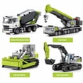thumbnail image 2 of Engineering Vehicle Assemblage Building Blocks Kits MOC Excavator Mixer Truck Model Bricks DIY Educational Toys Boys Gifts, 2 of 9