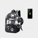 thumbnail image 4 of Mochila escolar con USB para adolescentes, morral de lona para estudiantes, mochila para niños y niñas, 4 of 4