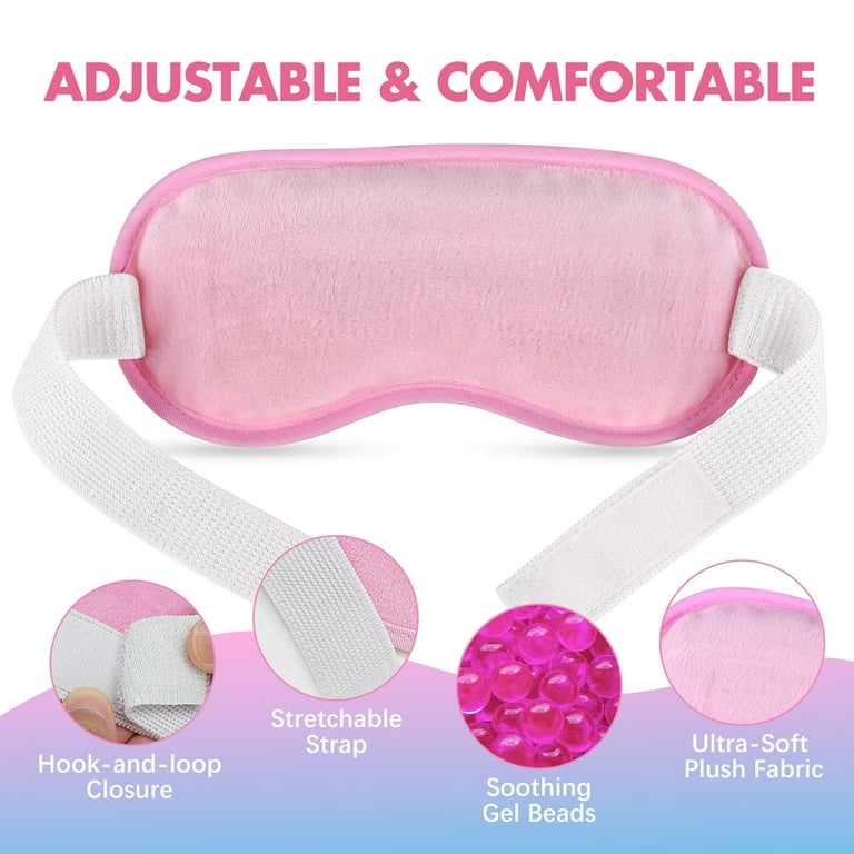 LotFancy Cooling Ice Eye Mask, 2-Pack Hot Cold Therapy photo 4