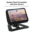 thumbnail image 4 of Support de Haut-Parleur Compatible avec Echo Spectacle 8 Haut-Parleur Intelligent Support en Alliage d'Aluminium pour Echo Spectacle 8 Rotation Horizontale à 360 Degrés Inclinaison à 24 Degrés Noir, 4 of 5