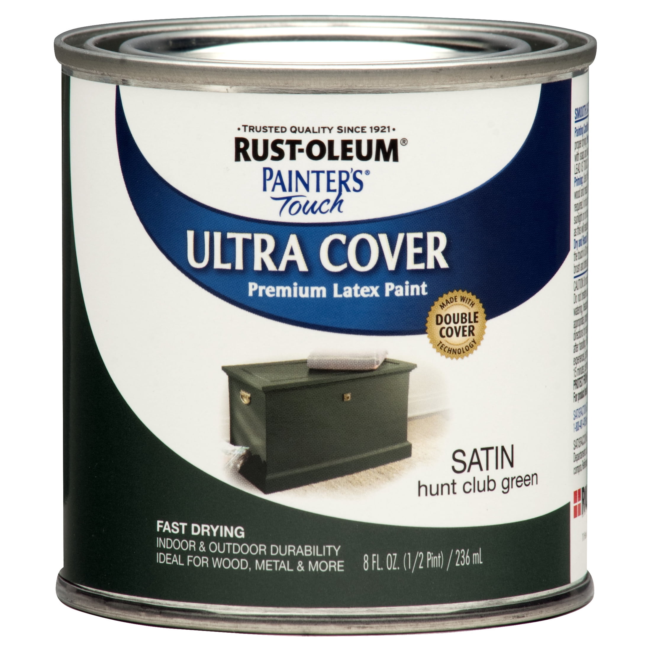 Hunt Club Green, Rust-Oleum Painter's Touch Ultra Cover Satin, Half Pint, 6 Pack