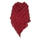 thumbnail image 1 of Suéter de punto bohemio para mujer, otoño e invierno, talla grande, con capucha, chal, poncho, chal de punto, capa, borla, 1 of 5