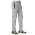 thumbnail image 1 of Pantalones de senderismo TBMPOY, ligeros, de secado rápido, para hombre, gris claro, talla L, 1 of 7
