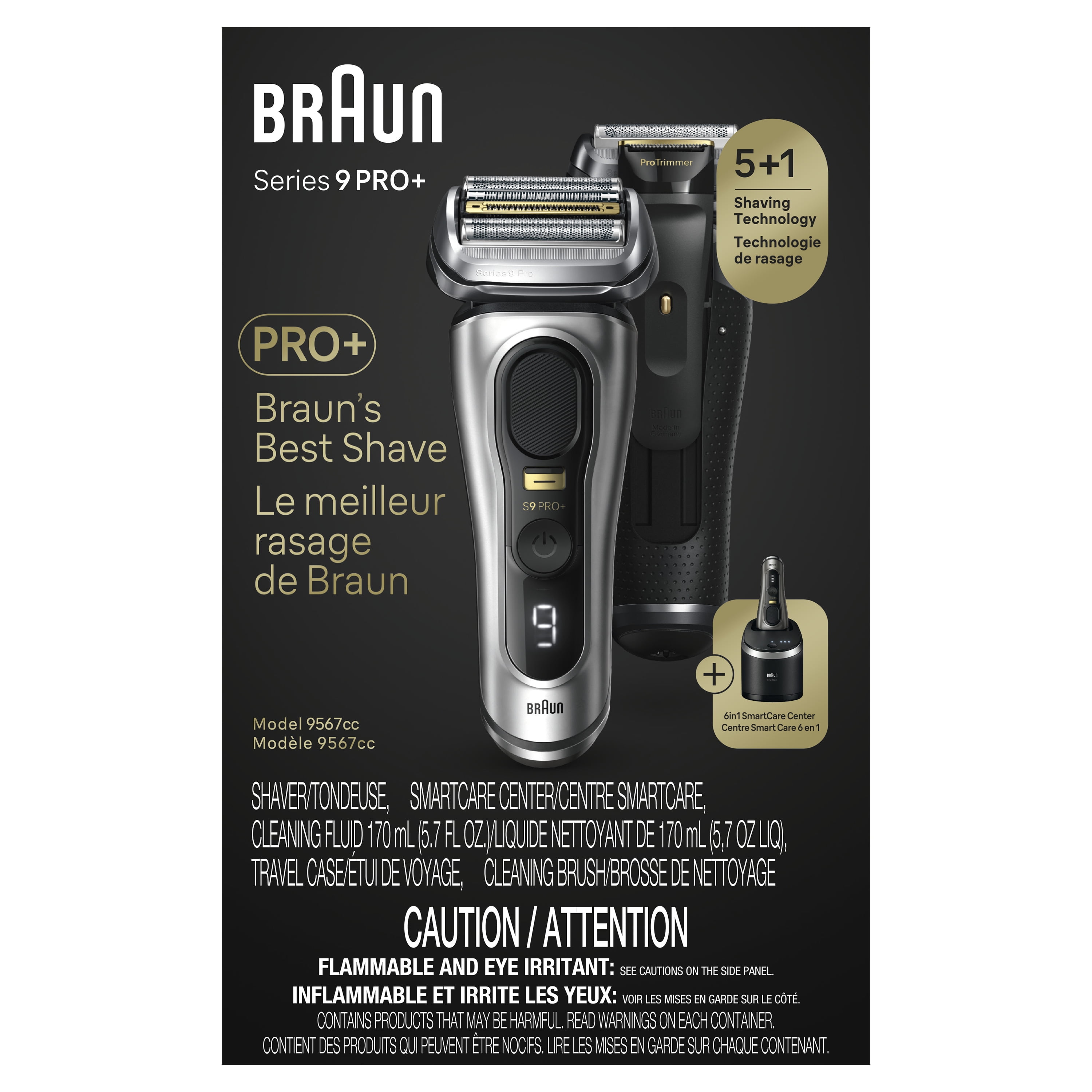 Braun Series 9 PRO+ 6-in-1 Electric Shaver with SmartCare
