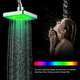 Delaman Shower Head, LED 7 Color Changing Overhead Rainfall Waterfall