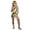 g-Gold5027, variant on CAIVO Girls High Neck Long Sleeve Glitter Romper Jumpsuit Full Zipper Performance For Dance Gymnastics Party Stage Show Birthday Onesie Bodysuits One-Pieces