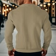 thumbnail image 4 of Olyvenn New & Trending Men's Cardigan Sweater Long Sleeve Casual V Neck Button Down Knitted Sweater Coat with Pockets Khaki 6, 4 of 9