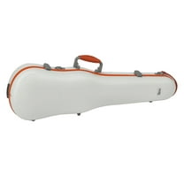 Gewa PURE 1.8 Shaped Polycarbonate 4/4 Violin Case - White/Orange