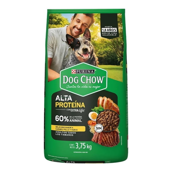 Alimento para Perro Dog Chow Extra Life Adulto Todos los Tamaños Alta Proteína 3.75 kg