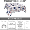 thumbnail image 6 of 4th of July Tablecloth Square 60x60 Inch Blue Red White Patriotic Stars Table Cloth,Stain Resistance Independence Day Holiday Table Covers for Kitchen Dining,Small Tablecloth for Party Picnic, 6 of 6
