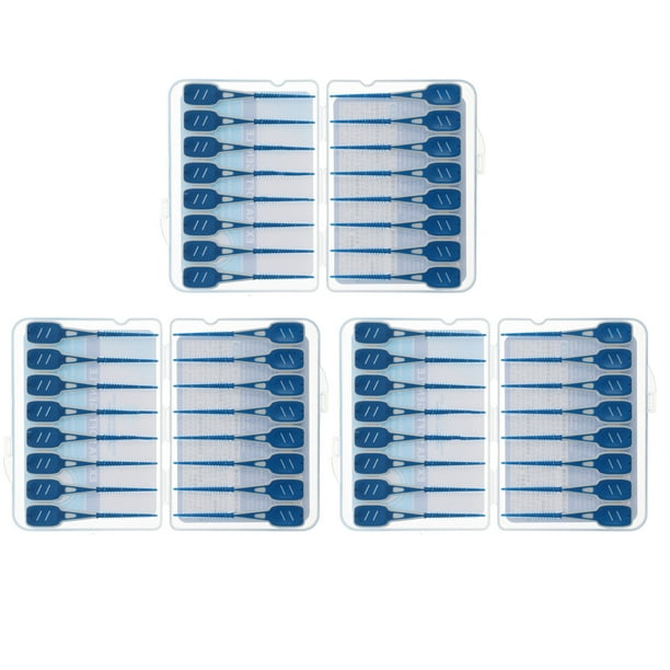 48 cepillos interdentales, limpiadores de dientes, hilo dental y cepillos interdentales (colores surtidos)