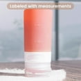 thumbnail image 3 of Condiment Squeeze Bottles for Sauces, 2-oz Mini Silicone Salad Dressing Container to Go with Reusable Sandwich Bag, Leakproof Sauce Bottle for Lunch Box, 4 Pack, Apricot, 3 of 18