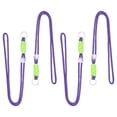 thumbnail image 1 of Uxcell 4 Pcs Cordón de Paracord, Cordón de Paracord con Anillo Dividido y Clip, para Actividades al Aire Libre, Púrpura y Blanco y Verde, 1 of 6