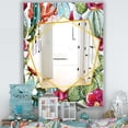 thumbnail image 2 of DESIGN ART Designart 'Cactus Pattern Watercolor' Traditional Mirror - Frameless Printed Wall Mirror 23.7in.x31.5in., 2 of 5
