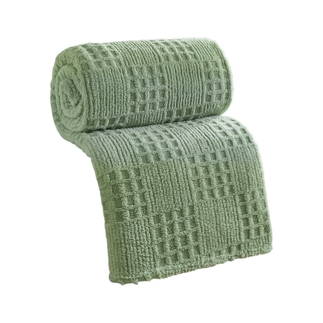 Couverture pour Lit 150X200Cm Couverture en Jacquard Gaufré Couverture Multifonctionnelle Couverture Matelassée Serviette Couverture Adaptée pour Lit Ou Canapé
