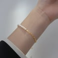 thumbnail image 2 of Women's Elegant Pearl Square Hollow Bracelet, 2 of 2