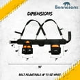 thumbnail image 3 of Bennesons Worker's Pro Construction Tool Belt Combo with Suspenders - Adjustable Strap – Black, 3 of 6