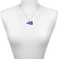thumbnail image 2 of Delight Jewelry Acrylic Large Navy Cheer Megaphone - Silvertone Class of 2026 Delicate Bar Necklace, 18.75", 2 of 4