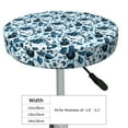 thumbnail image 4 of Daiia Daisies Flowers Stool Covers Round,Round Bar Stool Covers Waterproof Bar Chair Covers Washable Stool Cushion Slipcover for 12-14 Inch Chair-13 inch, 4 of 7