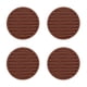 thumbnail image 1 of sweethay Paquete de 4 posavasos para bebidas, mantel acanalado para cocina, alfombrilla para taza, escurridor de silicona, portabotellas, Mostrada Café sweethay HA062744-05, 1 of 8