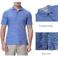 thumbnail image 4 of Camisa de golf Vando para hombre, polo informal de manga corta de secado rápido y absorbente de humedad para hombre, 4 of 5