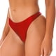 thumbnail image 5 of Calzoncillos brillantes de talle bajo para mujer, calzoncillos para nadar, bragas con cintura elástica de Color sólido, ropa interior, traje de baño, 5 of 5