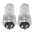 thumbnail image 3 of Aviation Plug And Socket Connector, Metal Socket Connector Easy To Operate Zinc Alloy Shell Copper Silver Plated Contact  For Automotive Industry 2 Pin,3 Pin,4 Pin,5 Pin, 3 of 8