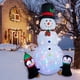 thumbnail image 3 of Wothfav Muñeco de nieve inflable de Navidad de 8 pies, decoración al aire libre, muñeco de nieve con dos pingüinos, luces LED integradas para vacaciones al aire libre, fiesta interior, jardín, jardín, 3 of 4