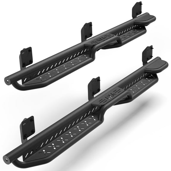 POFENZE Running Boards Side Steps for 1999-2016 Ford F250 Crew Cab Black Nerf Bars