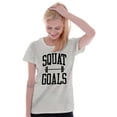 thumbnail image 3 of Squat Goals Workout Motivation Womens Slim Fit Graphic Tee Brisco Brands X, 3 of 5