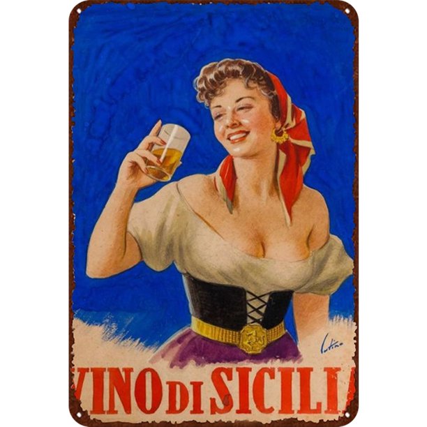 Letrero Hojalata Metal Vintage para Pintura Hierro Rectangular Pared Y Bar 20x30cm