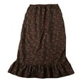 thumbnail image 4 of Women's Calico Pioneer Peasant Costume Skirt - Brown Calico - Medium 4-6, 4 of 10