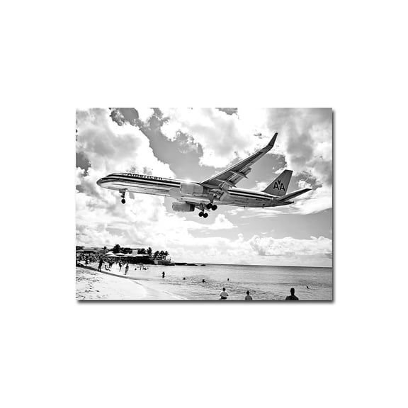 Trademark Fine Art Preston American Airliner Canvas Wall Art - 18x24