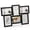 黑色HY8009I, variant on Modern 4x6 Picture Frame Set – Collage Wall Decor with Glass Front – Perfect for Family Photos, Weddings, or Artwork – Set of 6 Photo Frames – White Color
