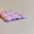 thumbnail image 3 of Lovely Curly Wave Frame Case for iPhone 14 Pro Max Purple Meteorite Pattern, Fashion Trendy Creative Woman Case for iPhone 14 Pro, Soft Silicone Protective Case for iPhone 14 Pro Max, 3 of 13
