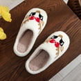 thumbnail image 6 of Red Slippers For Women Fuzzy Slippers Plush Fuzzy Winter holiday slippers Comfy Bedroom Christmas Slippers Indoor Outdoor Shoes, 6 of 9