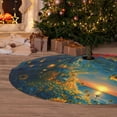 thumbnail image 6 of Sikiie Sunflower Castle Starry Sky 30-48 inches {designName} Print Christmas Tree Skirt Snowman Xmas Tree Skirt with Edge Christmas Decorations for Holiday Party30", 6 of 7