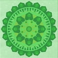 thumbnail image 1 of Ahgly Company Indoor Square Patterned Stoplight Go Green Area Rugs, 4' Square, 1 of 6