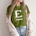 thumbnail image 2 of NAMTYQX Summer Blouses for Women 2025 mit Print Breathable Lightweight Casual Short Sleeve Crewneck Graphic Loose Fit Oversized Tops for Women 2025 Army Green Size 2XL, 2 of 5