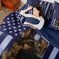 thumbnail image 4 of Homewish Animal Dog Bedding Comforter Set 7pcs for Teens Men Adults Boys,USA Flag Queen Bedding Sets Super Cozy,Geometric Stars Stripes Queen Sheet Sets,Super Cozy Room Decor,Reversible, 4 of 8