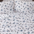 thumbnail image 2 of Great Bay Home Turkish Cotton Printed Flannel Sheet Set  (Full, Print - Penguins Jumping), 2 of 5