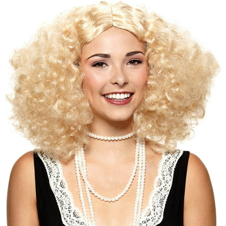 Blonde Wig Embrace The Frizz Adult Halloween Accessory