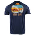 thumbnail image 2 of Reel Life Sunset Waves UV T-Shirt - XL - Dress Blues, 2 of 2
