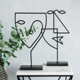 thumbnail image 3 of Renwil Posie Modern Metal Decorative Statue in Black (Set of 2), 3 of 5