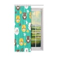 thumbnail image 2 of MKHERT Cute Kitty Cats and Flowers Window Curtain Living Room,Bedroom Window Drapes 52x84 inch, 2 of 3