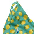 thumbnail image 5 of Lemons Lounger Chair Bag, Colorful Citrus Blossom Leaves Delicious Sour Taste Illustration, High Capacity Storage with Handle Container, Lounger Size, Turquoise Mustard, by Ambesonne, 5 of 5
