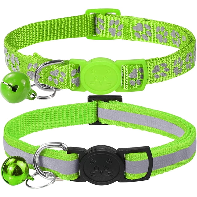 Taglory Collar reflectante para gatos con cascabel y seguridad